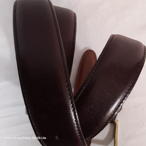 Boyd's Mens Belt 40 Waist Handmade USA Burgundy Brown Genuine Leather - Picture 6 of 13